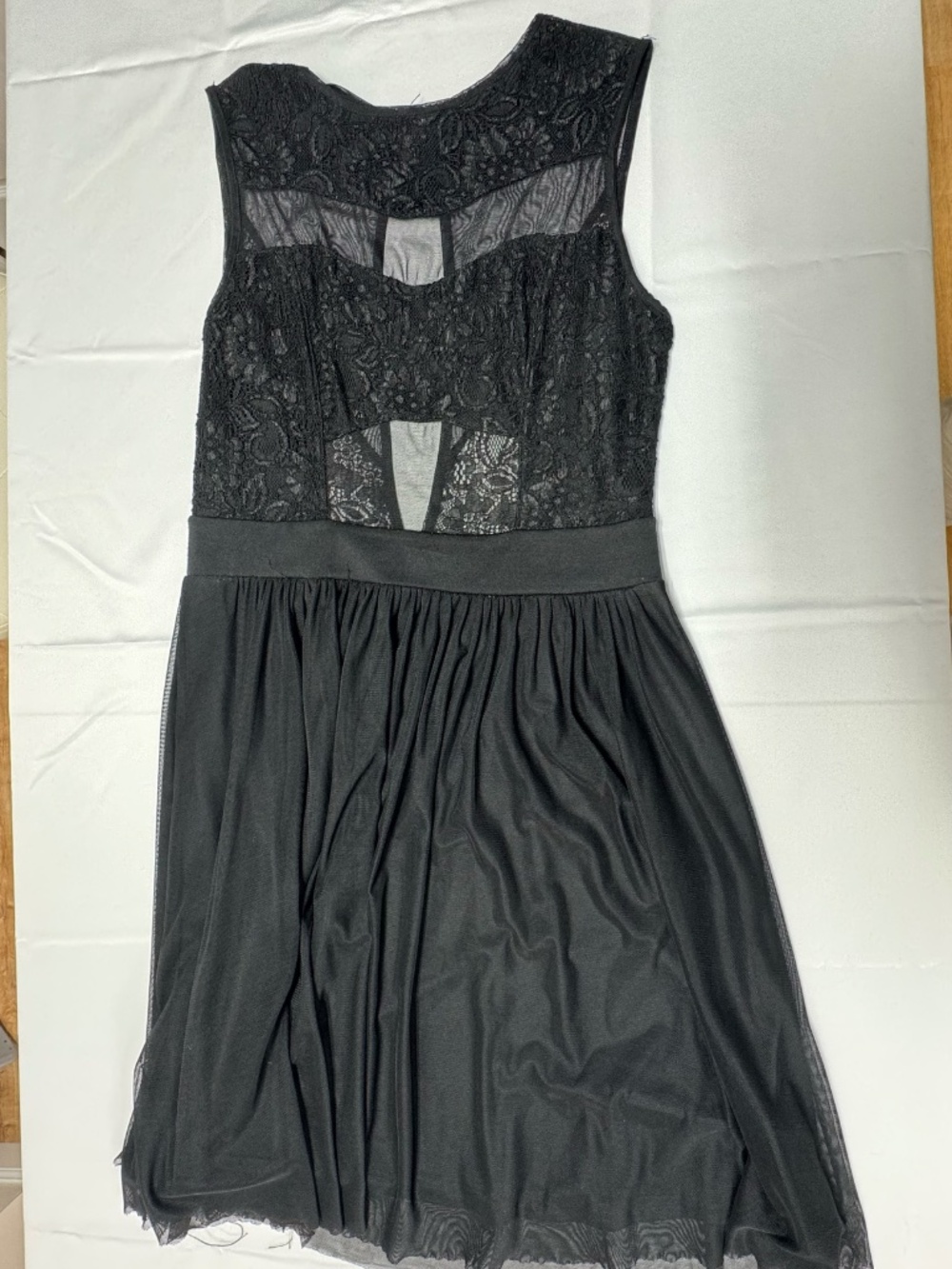 Mystic Black Cocktail Black Dress - Size L. - Picture 4 of 11